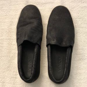Vince Slip-On Shoes - Black & White - Size 6.5